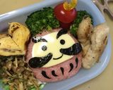 必勝！ダルマ キャラ弁☆作り方7写真