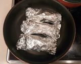甘味噌♡鮭とはんぺんのホイル焼き作り方3写真