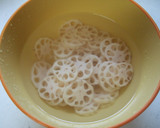 シャキっと♪蓮根と梨の爽やかサラダ✿作り方1写真