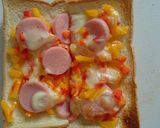 幼児食♡ᵕパプリカのチーズトースト作り方5写真