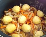 栗ときのこで秋の炊き込みご飯作り方4写真