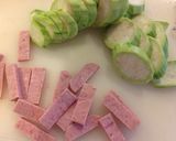 簡単☆ナーベラーンブシ(ヘチマ)味噌炒煮作り方2写真
