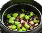 土鍋で炊飯☆蛸とひじきの磯の香飯作り方6写真