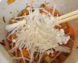 スープをリメイクからのパスタ作り方1写真
