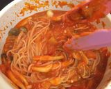 スープをリメイクからのパスタ作り方9写真
