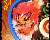 キャラ弁★妖怪ウォッチ・メラメライオン作り方3写真
