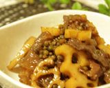 ✿牛肉と蓮根の甘辛実山椒煮✿作り方5写真