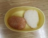 キャラ弁★ハロウィーンおにぎり★おばけ作り方1写真