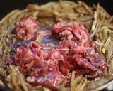 とろろが絡む！牛肉とごぼうのすき煮　作り方5写真