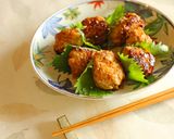 秋◎丸ごと柿と蓮根のシャキシャキ鶏作り方9写真