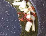 ♪つるむらさきと茄子のジャコえびパスタ♪作り方4写真