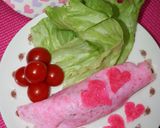 お弁当にも♡可愛いピンクのオムライス作り方3写真