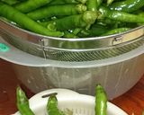 青唐辛子の醤油漬け作り方2写真