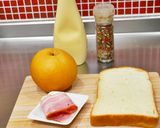 梨トースト、甘じょっぱマヨベーコン。作り方1写真