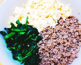 簡単！豚そぼろの三色丼♡作り方6写真