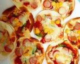 餃子の皮で簡単ピザ♡作り方4写真