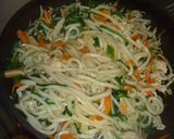 野菜いっぱい彩り焼うどん作り方8写真
