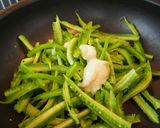 シャキシャキ♪四角豆の塩麹卵とじ作り方5写真