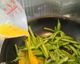 シャキシャキ♪四角豆の塩麹卵とじ作り方6写真