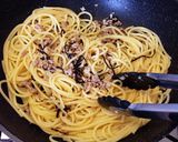 蓮根の歯ざわりがたまらない、塩昆布パスタ作り方7写真