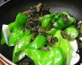ワンルームご飯★味付高菜で簡単野菜炒め作り方1写真