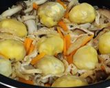 栗ときのこで秋の炊き込みご飯作り方5写真