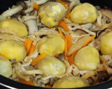 栗ときのこで秋の炊き込みご飯作り方5写真