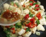 爽やか♪塩レモン✿鶏肉とピーマンの炒め物作り方13写真
