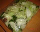 きゅうりとキャベツの梅・塩昆布漬け作り方1写真