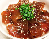 簡単♡マグロの漬けでお茶漬け風どんぶり作り方4写真