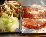 サーモンのしめじ豆乳クリームソース作り方1写真