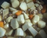 里芋と鶏皮の簡単甘辛煮物♡作り方4写真