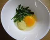 朝の定番♡レンジで簡単！ぽかぽかニラ玉作り方1写真
