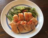 簡単♬塩トマトでがっつり鶏もも肉作り方6写真