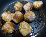 ★彡 コーン入り肉巻きおにぎり 運動会に作り方5写真