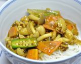 簡単◎しめじと野菜のカレー素麺作り方5写真