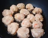 お弁当に♪鍋用鶏団子でつくね串作り方1写真