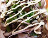ネギ塩キノコのクリームチーズトースト作り方4写真
