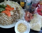 休日ランチ♪野菜たっぷり塩焼きそば作り方1写真