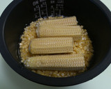 バター醤油味のとうもろこしの炊き込みご飯作り方5写真