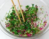 土鍋でご飯☆水菜と柴漬けの混ぜご飯作り方5写真