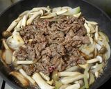 簡単！うまっ♪きのこの食感を楽しむ牛丼作り方6写真