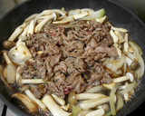 簡単！うまっ♪きのこの食感を楽しむ牛丼作り方6写真