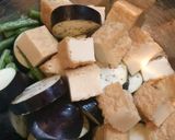 簡単副菜♡厚揚げと茄子のとろりん生姜炒め作り方1写真
