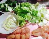 ささみと白菜のコチジャン炒め作り方1写真