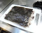 お赤飯のリバースロール（裏巻き寿司）作り方2写真