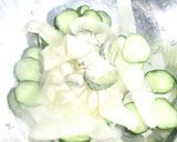 簡単　冬瓜の昆布茶入り即席漬　サラダ作り方5写真