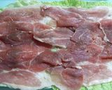 豚バラ肉の白菜・きのこ鍋作り方1写真