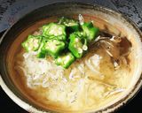 オクラと梅のかつお茶漬け作り方5写真