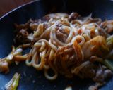 豚キムチの焼きうどん♪作り方3写真